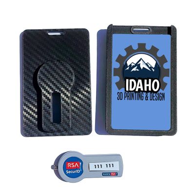 Carbon Fiber - RSA Token Holder - Single 1-3 Card Slots (1 Card Slot)