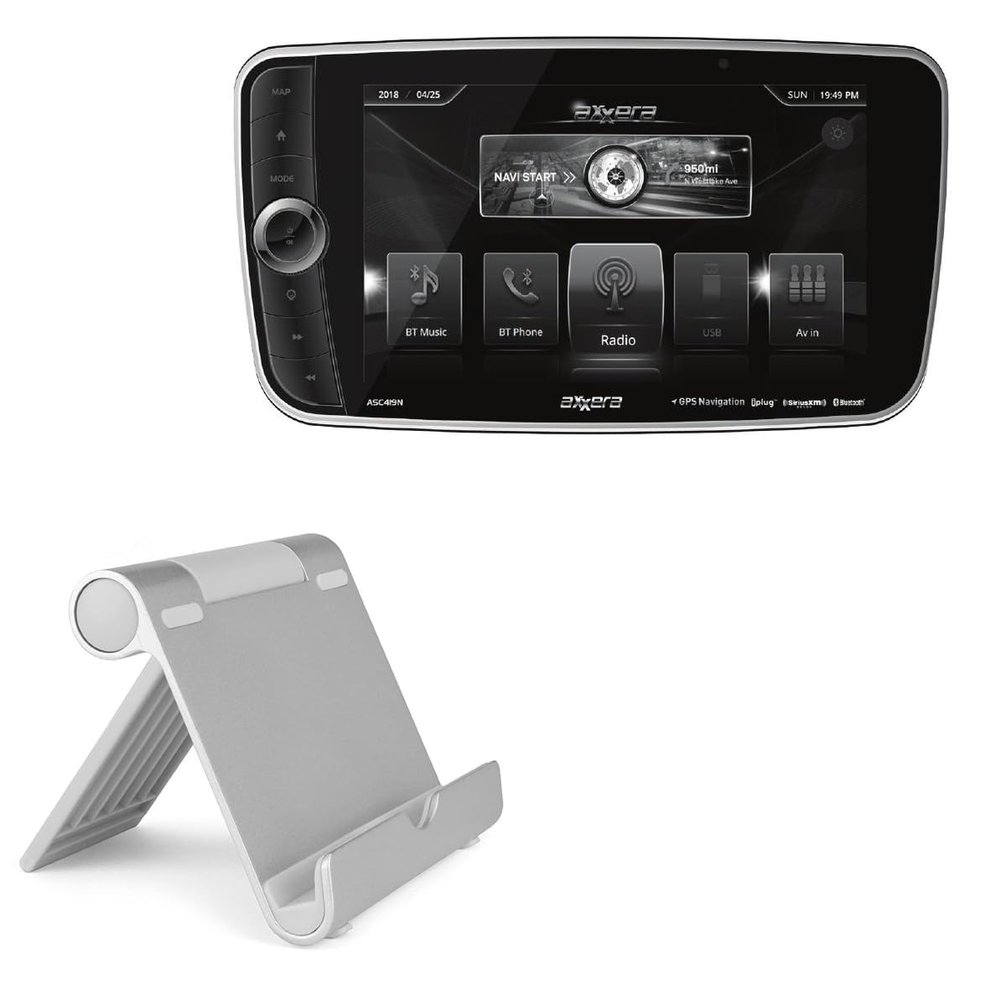 BoxWave Stand and Mount Compatible with Axxera ASC419N - VersaView Aluminum Stand, Portable, Multi Angle Viewing Sturdy