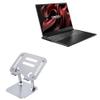BoxWave Stand and Mount Compatible with Origin PC EON16-S - Executive VersaView Laptop Stand, Ergonomic Adjustable Viewing Angle Metallic Riser - Metallic Silver view 1