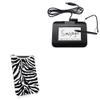 BoxWave Case Compatible with SMAJAYU Signature Pad - Zebra Plush SlipSuit, Animal Print Padded Soft Sleeve view 1