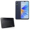 BoxWave Keyboard Compatible with Oppo A17 - SlimKeys Bluetooth Keyboard, Portable Thin with Chiclet-Style Keys - Jet Black view 1