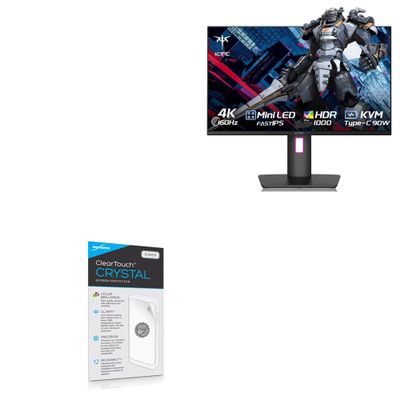 BoxWave Screen Protector Compatible with KTC M27P20P Gaming Monitor (27") - ClearTouch Crystal (2-Pack), HD Film Skin - Shields from Scratches