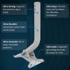 Waveform Ultrapole: The Universal Antenna Mount | 33 J Pole Mount for Roofs and Walls | Mast for Starlink, TV, Signal Booster & Yagi Antennas | Base + Extension Kit view 2