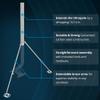 Waveform Ultrapole: The Universal Antenna Mount | 33 J Pole Mount for Roofs and Walls | Mast for Starlink, TV, Signal Booster & Yagi Antennas | Base + Extension Kit view 3