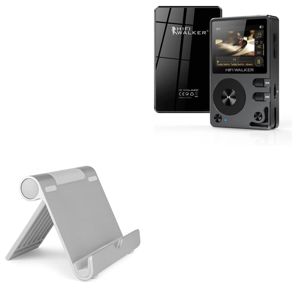 BoxWave Stand and Mount Compatible with HiFi Walker H2 (2") - VersaView Aluminum Stand, Portable, Multi Angle Viewing Sturdy
