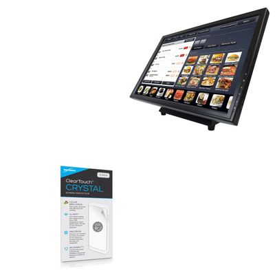 BoxWave Screen Protector Compatible with Angel POS Monitor with Metal POS Stand (19 in) - ClearTouch Crystal (2-Pack), HD Film Skin - Shields from Scratches