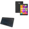 BoxWave Keyboard Compatible with TJD MT 750 (7.5 in) - SlimKeys Bluetooth Keyboard - with Backlight, Portable Slim LED 7 Colors - Jet Black view 1