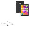 BoxWave Stand and Mount Compatible with TJD MT 750 (7.5 in) - Pocket Aluminum Stand 3-in-1, Portable Multi Angle Viewing Riser - Metallic Silver view 1