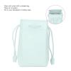 TOPINCN PU Leather Drawstring Pouch, Portable Space Saving Universal Camera PU Leather Drawstring Bag for Storage (Green) view 2