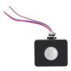 Tyenaza Mini Motion Sensor, Black PIR Switch Infrared Motion Lighting Sensor Detector Wall Pavement Switch Outdoor view 1