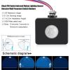 Tyenaza Mini Motion Sensor, Black PIR Switch Infrared Motion Lighting Sensor Detector Wall Pavement Switch Outdoor view 4