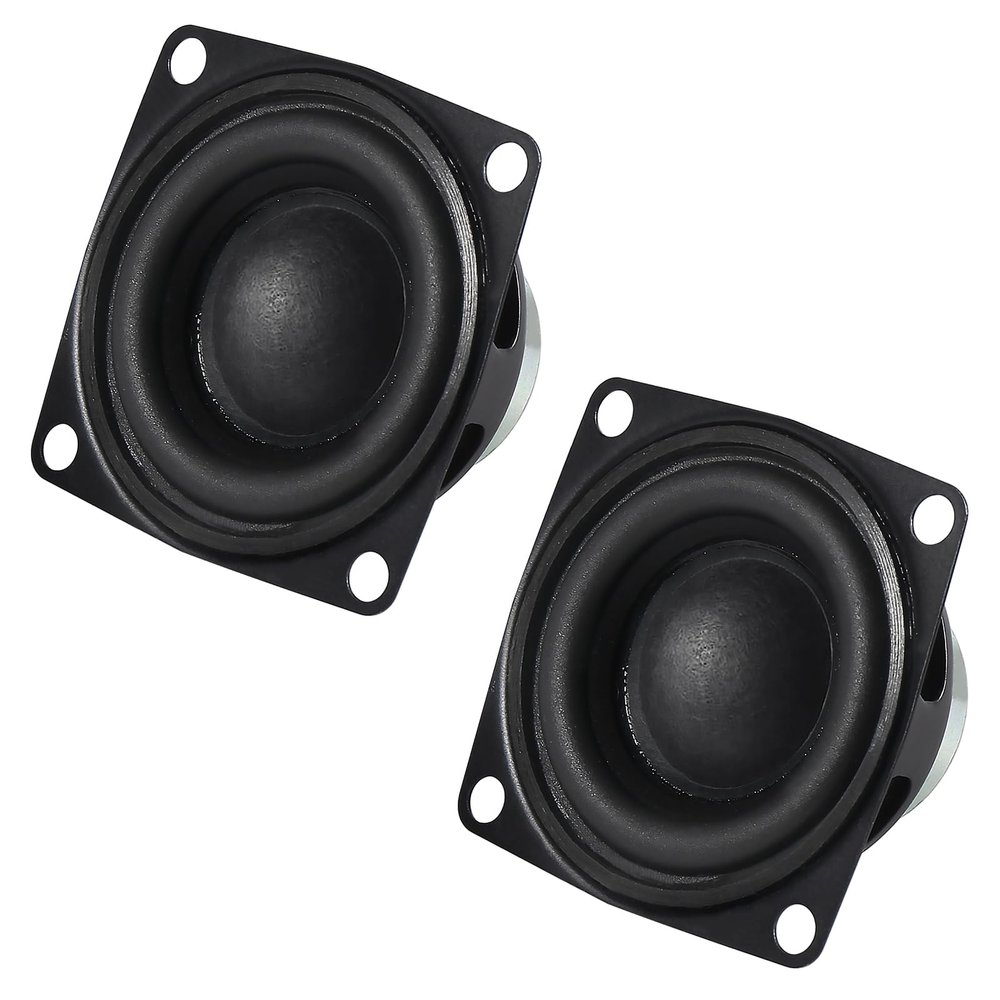 ALMOCN 2PCS 2" 4Ohm 10W DIY Small Full Range Audio Speaker Stereo Woofer Loudspeaker for Arduino and DIY Speaker