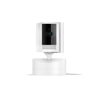 Ring Pan-Tilt Indoor Cam (newest model), See all around your home or business with 360 pan coverage, HD video, plus Two-Way Talk, White