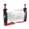 NovelGoal Handle Tray Stabilizer Rig with Shutter Trigger Diving Adjustable Dual Compatible with Go-pro Canon Nikon Sony Underwater Housing Bracket view 1