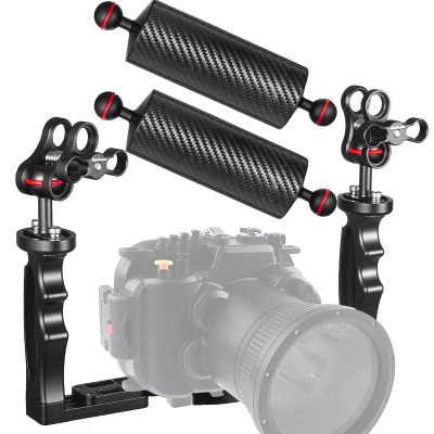 MINIFOCUS Underwater Camera Tray Bracket & 2PCS Carbon Fiber Underwater Float Arm