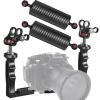 MINIFOCUS Underwater Camera Tray Bracket & 2PCS Carbon Fiber Underwater Float Arm view 1