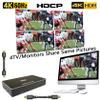 KAGO HDMI Splitter - 1 in 4 Out TV Splitters Premium Quality High Resolutions Support HDMI 2.0, HDCP 2.2, 18 Gbps 4K@60Hz 2k@120Hz 36-Bit Deep Color UltraHD,Plug&Play view 2