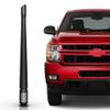 TEKK Carbon Fiber Short Antenna Compatible with 1999-2005 Chevy Silverado 2500 3500/7.9 Inches Premium Flexible Rubber/Designed for Enhance FM/AM Radio Signal Reception (M6 Thread) view 1