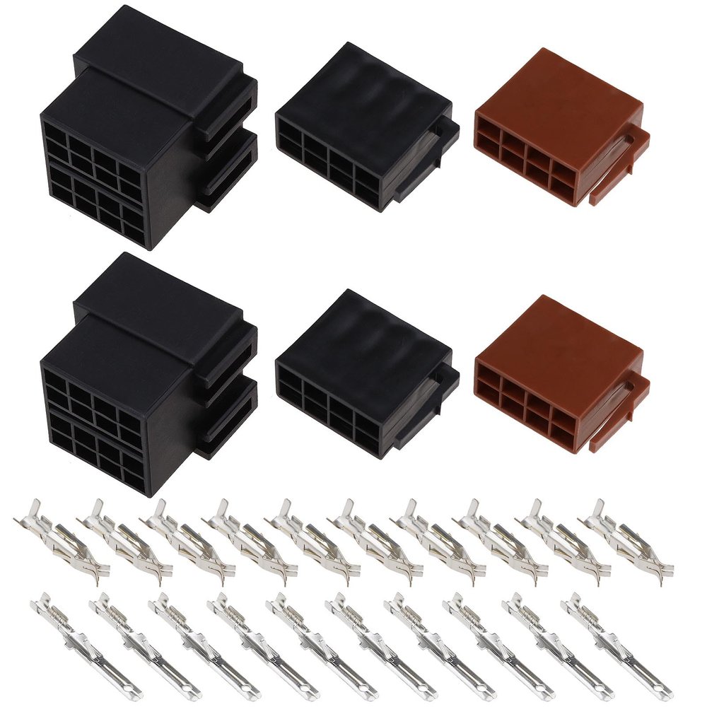 ECSiNG 2 Sets 16 Pin Car Audio Wiring Cable Adapter Car Stereo Radio Loom Adapter 16 Pin ISO Terminal Connector for Repairing ISO Connector