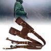 QANYEGN Leather Camera Strap, Genuine Leather Camera Neck Shoulder Strap, Soft Natural Dual Harness Accessory for All Cameras view 4
