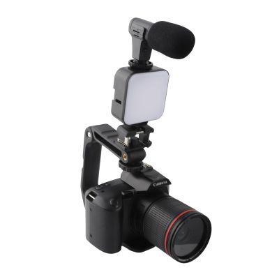4K Camcorder, 64MP 16X Digital Zoom Ultra HD Video Camera with 62mm Macro Lens, 3in Screen 120 Wide Angle Vlogging Camera with Fill Light, Filter Function