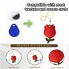 2 Pack Leather Keychain Holder Case Compatible with Apple AirTag, Cute Protective Air Tag Cover with Keychain Ring, Anti-Scratch Finder GPS Tracker Case for Wallet Keys(Red Flower&Pink Flower) view 4