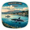 Monterey Bay California Sticker 4 Inch Coastal Travel Souvenir Destination - Waterproof Vinyl Decal for Laptop Water Bottle Car Tumbler - Durable Aesthetic Long-Lasting Stickers for Adults ID44990 view 1