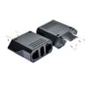 6 Pack of ALINNA US Plug Adapter, EU AU CN to US America Travel Plug Adapter AC Outlet Power Converter Black view 2