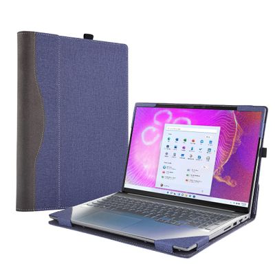 Forubar Laptop Case Cover for Lenovo IdeaPad 5 Pro Gen 6 7 8 16 inch/IdeaPad Slim 5i Pro 16 2023 [Not Other Models] Notebook Sleeve Computer Bag Protective PU Leather Shell (16 inch, Blue)
