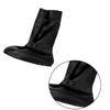 Waterproof Tall Plastic Shoe Covers Size Xxl Black for Winter Snow Defense view 2