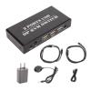 DisplayPort KVM Switch, 2 Ports 4K 60Hz DP KVM Switcher Dual Mode Aluminum Alloy Displayport Switch for Win 10 8 7 for Vista (US Plug) view 1