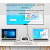 DisplayPort KVM Switch, 2 Ports 4K 60Hz DP KVM Switcher Dual Mode Aluminum Alloy Displayport Switch for Win 10 8 7 for Vista (US Plug) view 4