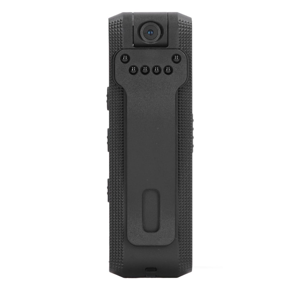Airshi Security Video Camera, Anti Shaking Meeting Recorder Body Cam Lightweight 180 Rotatable Auto Save for Office
