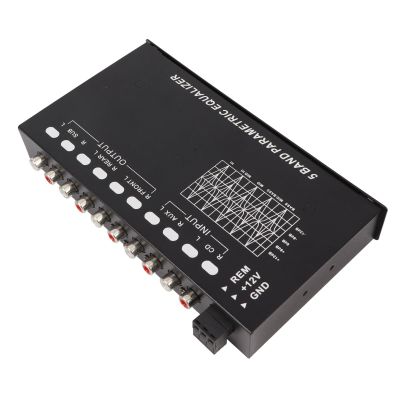 Raguso Car Audio Equalizer Anti Impact 5 Bands EQ Car Amplifier Precise Tuning High Output Superior Sound Quality Iron Car Graphic Equalizer for Vehicle