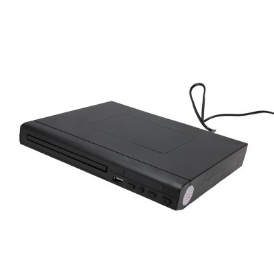 Mini DVD Player, Progressive Scan PAL NTSC USB 2.0 Builtin Interface Multifunctional CD DVD with Cable for Home Use (US Plug 110V)