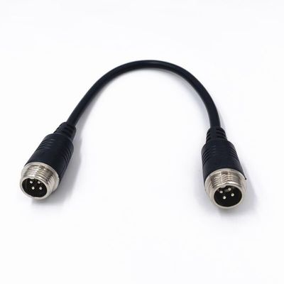 GatherTOOL 1Pc M12 20CM 4Pin Aviation Male to Male Or Female to Female Extension Cable GX12 Adapter for CCTV Camera Security DVR (Color : Male to Male)
