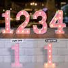 Foaky Pink Light up LettersPink Party Decorations,Girls Room Decor,Glitter Marquee Numbers,Alphabet Letter Sign for Night Light Birthday Party Girls Gifts, Home Bar Decoration (6) view 2