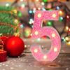 Foaky Pink Light up LettersPink Party Decorations,Girls Room Decor,Glitter Marquee Numbers,Alphabet Letter Sign for Night Light Birthday Party Girls Gifts, Home Bar Decoration (6) view 3