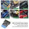 MOUDOAUER USB 3.0 19pin Adapter to Dual 9Pin Adapter, USB 3.0 Motherboard Expansion Card 480Mbps view 4