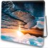 AMCJJ Compatible with MacBook Air 13.6 inch Case 2025 2024 2023 2022 M4 A3240 M3 A3113 M2 A2681, Plastic Hard Shell Case;Keyboard Cover&;Screen Protector - Beach Sunset view 2