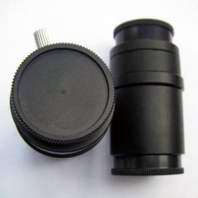 VAKUUM Lab Microscope Slides 1/2 1/3 1X C Mount Adapter Reduce Lens Zoom Stereo Microscope CTV CCD Camera Connector 0.3X 0.5X 1X Microscope Parts (Size : 1PC 1X Adapter)