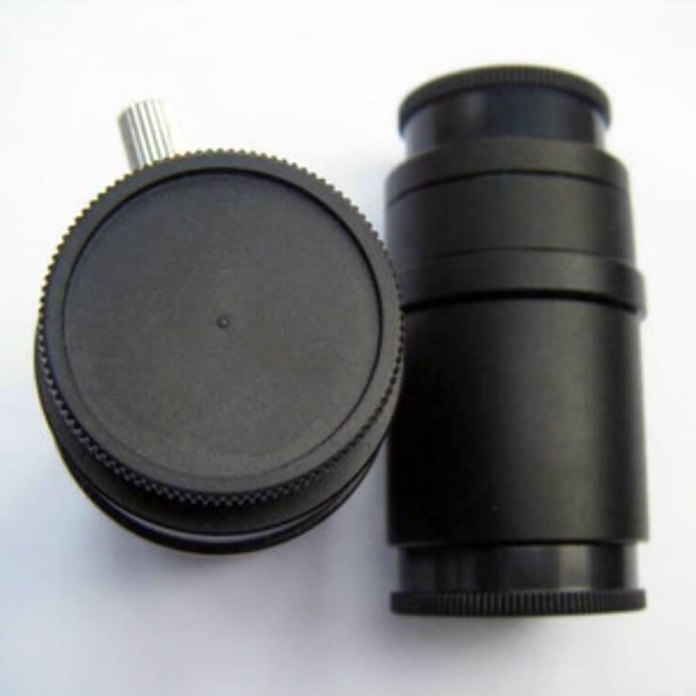 VAKUUM Lab Microscope Slides 1/2 1/3 1X C Mount Adapter Reduce Lens Zoom Stereo Microscope CTV CCD Camera Connector 0.3X 0.5X 1X Microscope Parts (Size : 1PC 1X Adapter)