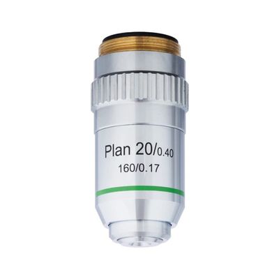 Lab Microscope Slides 20X Plan Achromatic Objective Lens with Knurled Ring Microscope Parts