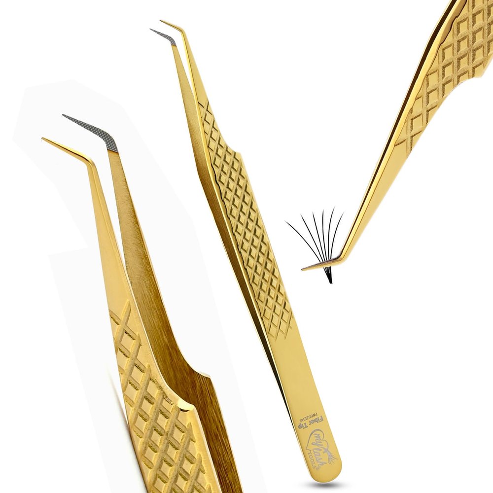 Cross Edge Corporation Fiber Tip Lash Tweezers for Volume & Isolation
