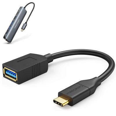 7 in 1 USB C Hub Bundle with USB-C to USB 3.0 Female Adapter