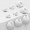 SmiLife Cable Clips, Phone Cord Organizer for Wire Management, White 9 PCS view 1