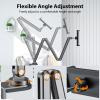KU XIU Aluminum Alloy Tablet Stand for Desk, Adjustable Foldable Arm Holder Mount Compatible with iPad 10/9th, iPad 13/12.9/11'' Pro Air Mini, Portable Monitor 7-15.6'', Samsung Galaxy Tab S9/FE/A9/S6 view 2