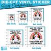 (3Pcs) Unicorn Back The Fuck Up Sprinkle Tits Today Is Not The Day Sticker 2" I Will Shank You With My Horn Funny Unicorn Vinyl Die-cut Stickers for Laptop Water Bottle Accessory Bumper Gifts 2 Inches view 4