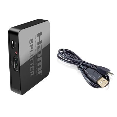 MOUDOAUER HDMI Splitter 1 in 2 Out, 1080P Hdmi Splitter 1x4 Ports, Supports High Definition Resolutions DC 5V 1A