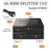 MOUDOAUER HDMI Splitter 1 in 2 Out, 1080P Hdmi Splitter 1x4 Ports, Supports High Definition Resolutions DC 5V 1A view 4